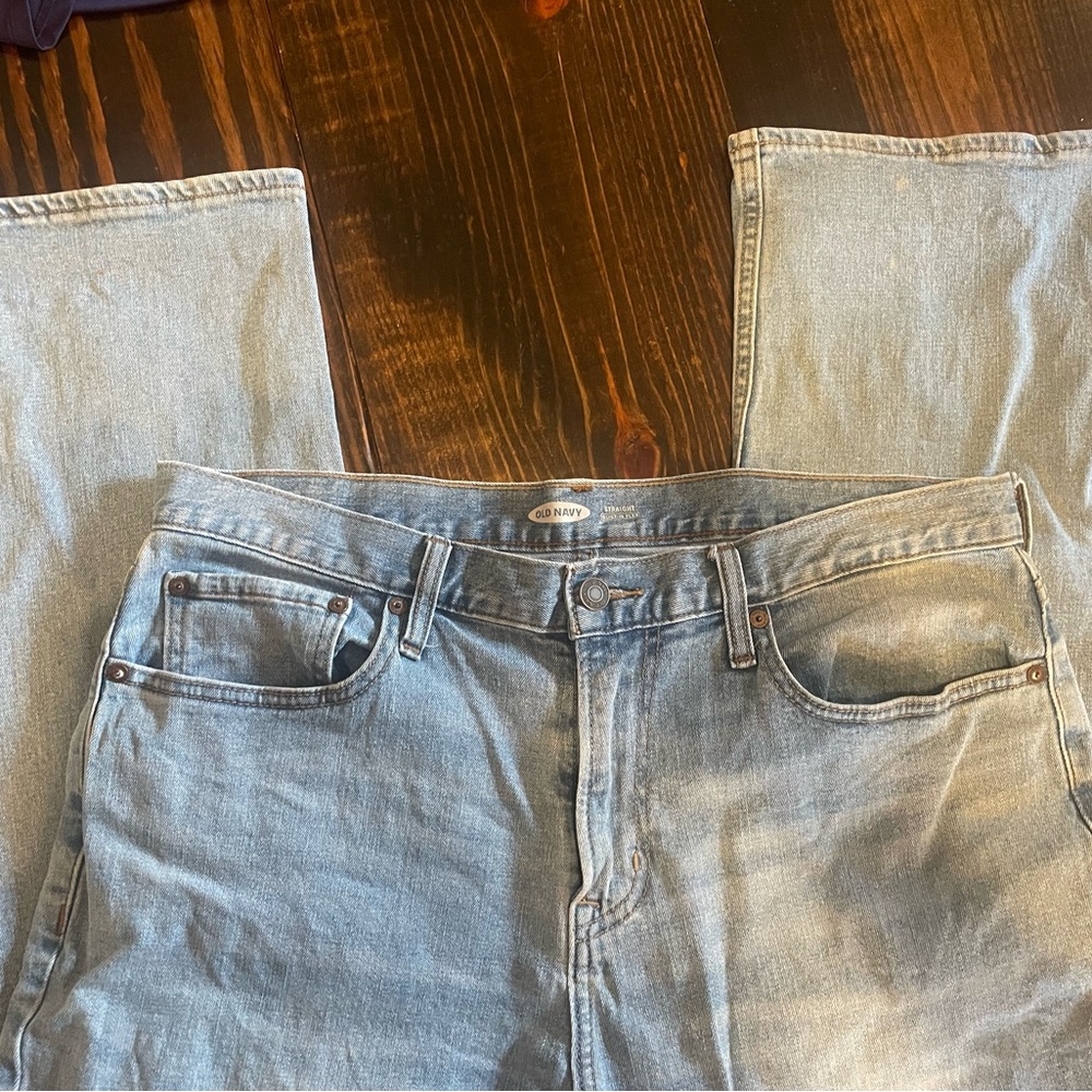 Old Navy Light Blue Straight Jeans
